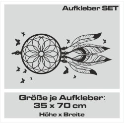 Aufkleber SET Auto Car Tattoo Style Seiten Tribal Dekor Pferd Gecko Power Blumen Ranke Fee Hexe Blumen Blüten Gecko Farbe Decal
