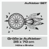 Aufkleber SET Auto Car Tattoo Style Seiten Tribal Dekor Pferd Gecko Power Blumen Ranke Fee Hexe Blumen Blüten Gecko Farbe Decal
