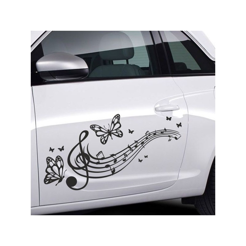 Aufkleber SET Auto Car Tattoo Style Seiten Tribal Dekor Pferd Gecko Power Blumen Ranke Fee Hexe Blumen Blüten Gecko Farbe Decal
