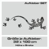 Aufkleber SET Auto Car Tattoo Style Seiten Tribal Dekor Pferd Gecko Power Blumen Ranke Fee Hexe Blumen Blüten Gecko Farbe Decal