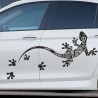 Aufkleber SET Auto Car Tattoo Style Seiten Tribal Dekor Pferd Gecko Power Blumen Ranke Fee Hexe Blumen Blüten Gecko Farbe Decal