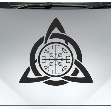 Aufkleber Auto Car Wikinger Viking Wölfe Wolf Runen Schwert Schild Rabe Runen Odin Odin´s Wölfe Böse Kette Valhalla Walhalla