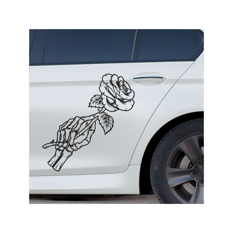 Aufkleber SET Auto Car Tattoo Style Seiten Tribal Dekor Pferd Gecko Power Blumen Ranke Fee Hexe Blumen Blüten Gecko Farbe Decal