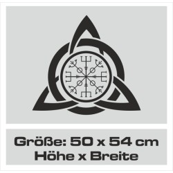 Aufkleber Auto Car Wikinger Viking Wölfe Wolf Runen Schwert Schild Rabe Runen Odin Odin´s Wölfe Böse Kette Valhalla Walhalla