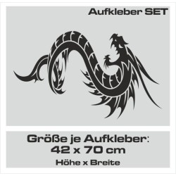 Aufkleber SET Auto Car Tattoo Style Seiten Tribal Dekor Pferd Gecko Power Blumen Ranke Fee Hexe Blumen Blüten Gecko Farbe Decal