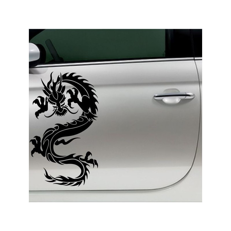 Aufkleber SET Auto Car Tattoo Style Seiten Tribal Dekor Pferd Gecko Power Blumen Ranke Fee Hexe Blumen Blüten Gecko Farbe Decal