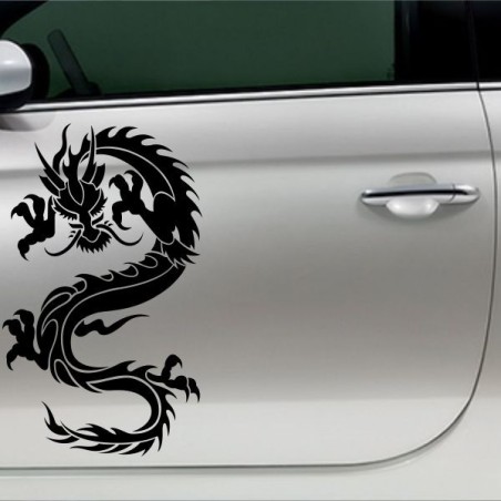 Aufkleber SET Auto Car Tattoo Style Seiten Tribal Dekor Pferd Gecko Power Blumen Ranke Fee Hexe Blumen Blüten Gecko Farbe Decal