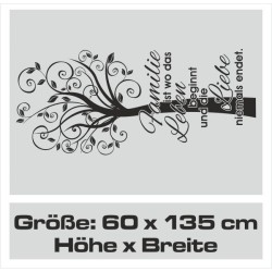 Wandaufkleber Wandtattoo Sprüche Yoga Sugar Skull Bulli Bus Familie Endlosschleife Mandala Buddha Drache Liebe Faultier