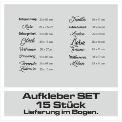 Wandaufkleber Wandtattoo Sprüche Yoga Sugar Skull Bulli Bus Familie Endlosschleife Mandala Buddha Drache Liebe Faultier