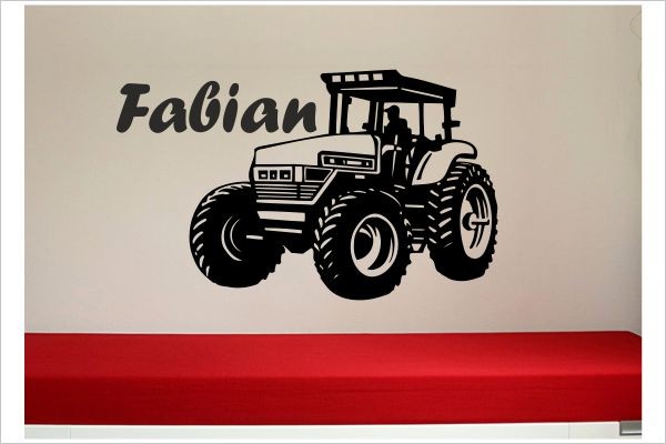 Fahren Traktor Wand Aufkleber Landwirtschaft Transport Auto