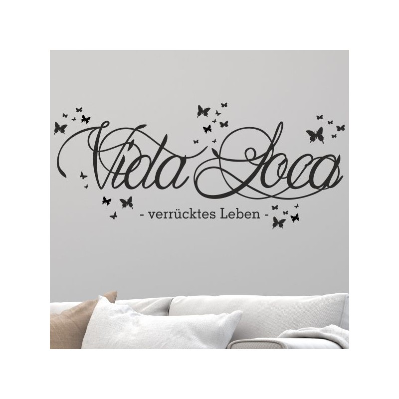 Wandaufkleber Wandtattoo Sprüche Yoga Sugar Skull Bulli Bus Familie Endlosschleife Mandala Buddha Drache Liebe Faultier