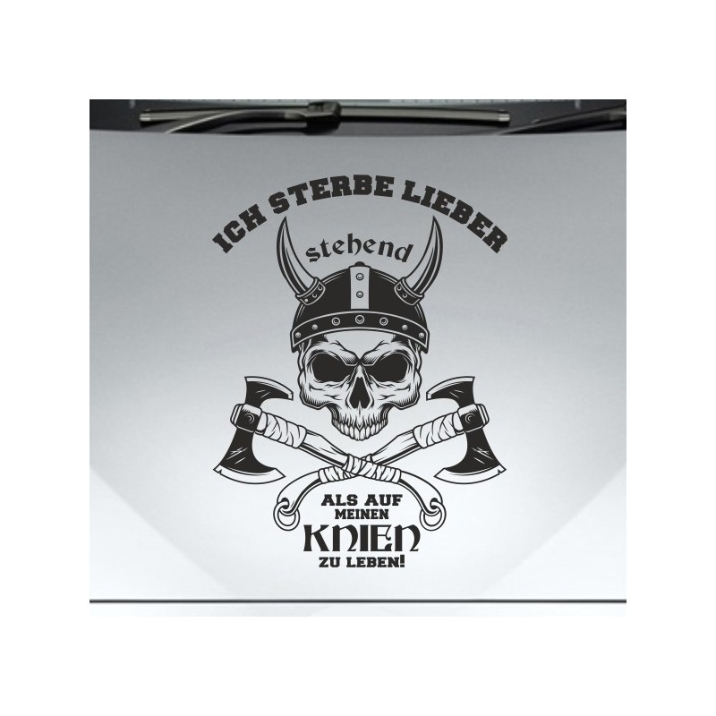 Aufkleber Auto Car Wikinger Viking Wölfe Wolf Runen Schwert Schild Rabe Runen Odin Odin´s Wölfe Böse Kette Valhalla Walhalla