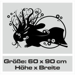 Wandaufkleber Wandtattoo Sprüche Yoga Sugar Skull Bulli Bus Familie Endlosschleife Mandala Buddha Drache Liebe Faultier