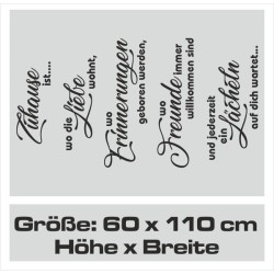 Wandaufkleber Wandtattoo Sprüche Yoga Sugar Skull Bulli Bus Familie Endlosschleife Mandala Buddha Drache Liebe Faultier