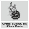 Aufkleber Auto Car Wikinger Viking Wölfe Wolf Runen Schwert Schild Rabe Runen Odin Odin´s Wölfe Böse Kette Valhalla Walhalla