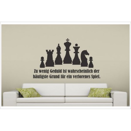 Schach Chess Wandtattoo