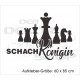 Schach Figur Figuren Chess Spiel König Pferd Läufer Bauer Aufkleber Wand Wandtattoo Wandaufkleber