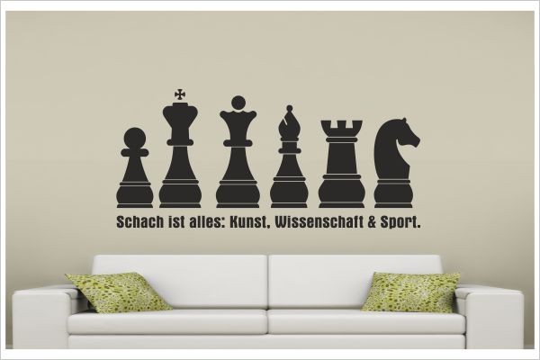 Schach Chess Wandtattoo