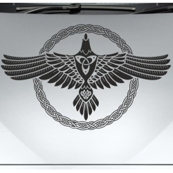 Aufkleber Auto Car Wikinger Viking Wölfe Wolf Runen Schwert Schild Rabe Runen Odin Odin´s Wölfe Böse Kette Valhalla Walhalla