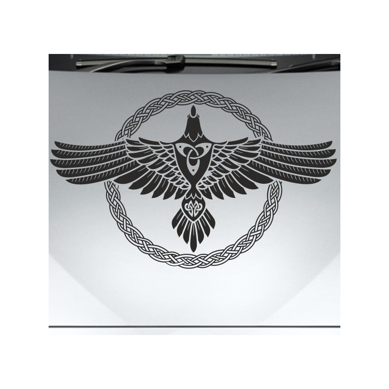 Aufkleber Auto Car Wikinger Viking Wölfe Wolf Runen Schwert Schild Rabe Runen Odin Odin´s Wölfe Böse Kette Valhalla Walhalla