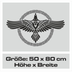 Aufkleber Auto Car Wikinger Viking Wölfe Wolf Runen Schwert Schild Rabe Runen Odin Odin´s Wölfe Böse Kette Valhalla Walhalla