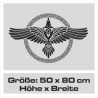 Aufkleber Auto Car Wikinger Viking Wölfe Wolf Runen Schwert Schild Rabe Runen Odin Odin´s Wölfe Böse Kette Valhalla Walhalla