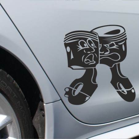 Aufkleber SET Auto Heckscheibe Car Tattoo Style La Familia Pferd Gecko Sprüche Power Blumen Ranke Fee Hexe Faultier Kolben