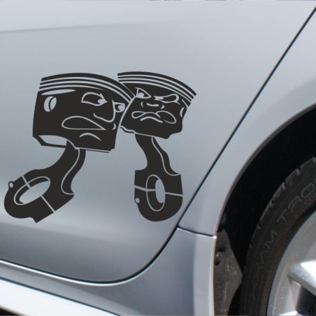 Aufkleber SET Auto Heckscheibe Car Tattoo Style La Familia Pferd Gecko Sprüche Power Blumen Ranke Fee Hexe Faultier Kolben