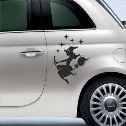 Aufkleber SET Auto Heckscheibe Car Tattoo Style La Familia Pferd Gecko Sprüche Power Blumen Ranke Fee Hexe Faultier Kolben