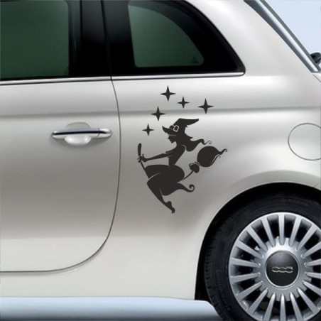 Aufkleber SET Auto Heckscheibe Car Tattoo Style La Familia Pferd Gecko Sprüche Power Blumen Ranke Fee Hexe Faultier Kolben