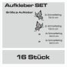 Aufkleber SET Auto Heckscheibe Car Tattoo Style La Familia Pferd Gecko Sprüche Power Blumen Ranke Fee Hexe Faultier Kolben