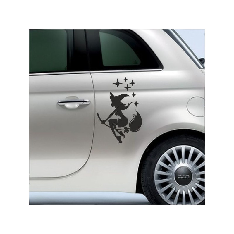 Aufkleber SET Auto Heckscheibe Car Tattoo Style La Familia Pferd Gecko Sprüche Power Blumen Ranke Fee Hexe Faultier Kolben
