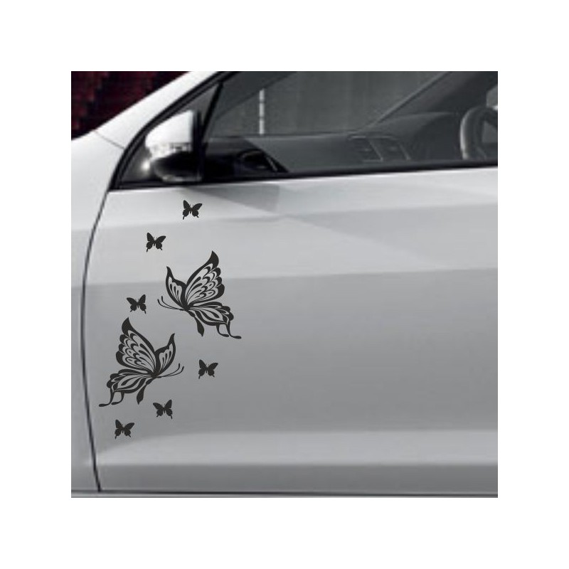 Aufkleber SET Auto Heckscheibe Car Tattoo Style La Familia Pferd Gecko Sprüche Power Blumen Ranke Fee Hexe Faultier Kolben