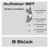 Aufkleber SET Auto Heckscheibe Car Tattoo Style La Familia Pferd Gecko Sprüche Power Blumen Ranke Fee Hexe Faultier Kolben