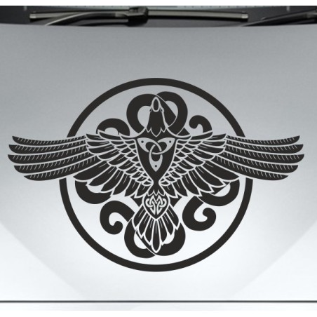 Aufkleber Auto Car Wikinger Viking Wölfe Wolf Runen Schwert Schild Rabe Runen Odin Odin´s Wölfe Böse Kette Valhalla Walhalla