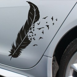 Aufkleber SET Auto Heckscheibe Car Tattoo Style La Familia Pferd Gecko Sprüche Power Blumen Ranke Fee Hexe Faultier Kolben