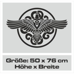 Aufkleber Auto Car Wikinger Viking Wölfe Wolf Runen Schwert Schild Rabe Runen Odin Odin´s Wölfe Böse Kette Valhalla Walhalla
