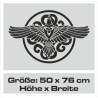 Aufkleber Auto Car Wikinger Viking Wölfe Wolf Runen Schwert Schild Rabe Runen Odin Odin´s Wölfe Böse Kette Valhalla Walhalla