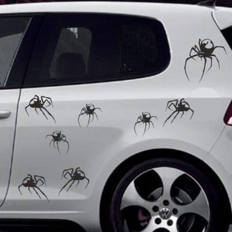 Aufkleber SET Auto Heckscheibe Car Tattoo Style La Familia Pferd Gecko Sprüche Power Blumen Ranke Fee Hexe Faultier Kolben