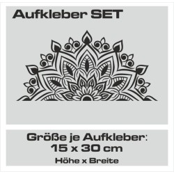 Aufkleber SET Auto Heckscheibe Car Tattoo Style La Familia Pferd Gecko Sprüche Power Blumen Ranke Fee Hexe Faultier Kolben