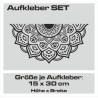 Aufkleber SET Auto Heckscheibe Car Tattoo Style La Familia Pferd Gecko Sprüche Power Blumen Ranke Fee Hexe Faultier Kolben