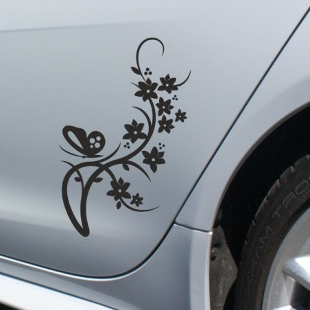 Aufkleber SET Auto Heckscheibe Car Tattoo Style La Familia Pferd Gecko Sprüche Power Blumen Ranke Fee Hexe Faultier Kolben