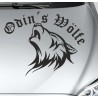 Aufkleber Auto Car Wikinger Viking Wölfe Wolf Runen Schwert Schild Rabe Runen Odin Odin´s Wölfe Böse Kette Valhalla Walhalla