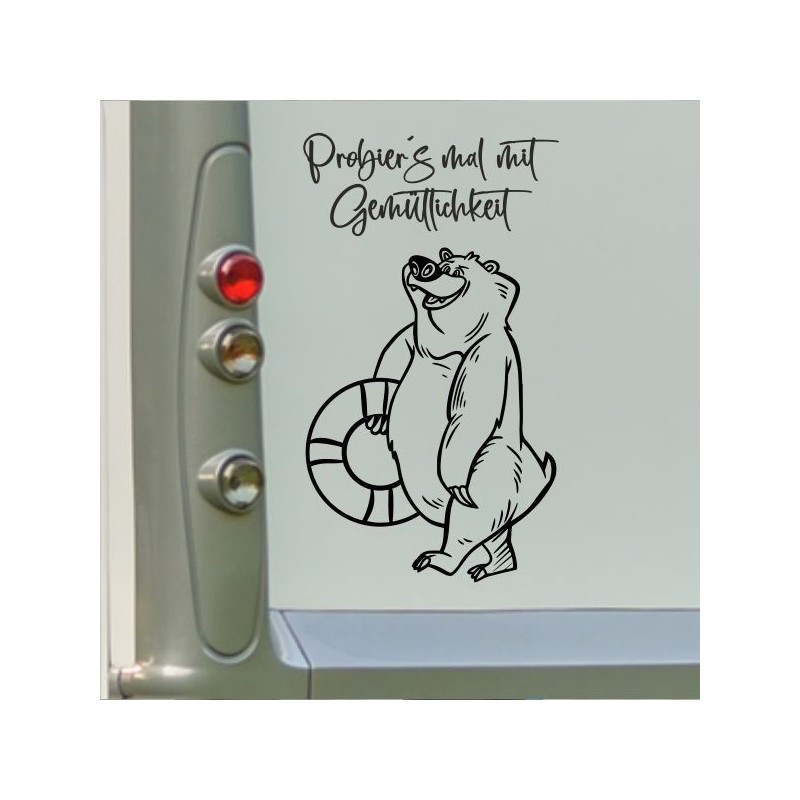 Aufkleber Wohnmobil Wohnwagen Reise Camping Auto Reisemobil Möwe Meer Kompass Globus Strand Palme Urlaub Spruch Familie Zuhause