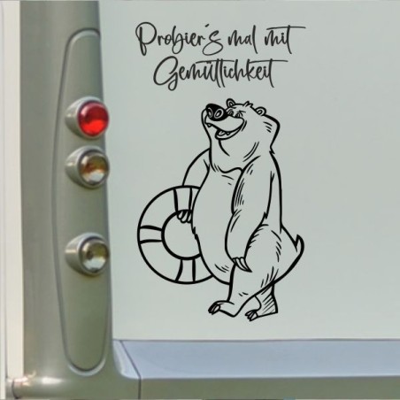 Aufkleber Wohnmobil Wohnwagen Reise Camping Auto Reisemobil Möwe Meer Kompass Globus Strand Palme Urlaub Spruch Familie Zuhause