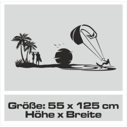 Aufkleber Wohnmobil Wohnwagen Reise Camping Auto Reisemobil Möwe Meer Kompass Globus Strand Palme Urlaub Spruch Familie Zuhause