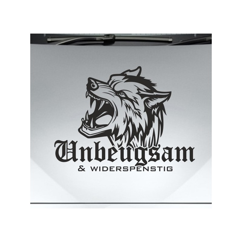Aufkleber Auto Car Wikinger Viking Wölfe Wolf Runen Schwert Schild Rabe Runen Odin Odin´s Wölfe Böse Kette Valhalla Walhalla