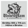 Aufkleber Auto Car Wikinger Viking Wölfe Wolf Runen Schwert Schild Rabe Runen Odin Odin´s Wölfe Böse Kette Valhalla Walhalla