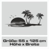 Aufkleber Wohnmobil Wohnwagen Reise Camping Auto Reisemobil Möwe Meer Kompass Globus Strand Palme Urlaub Spruch Familie Zuhause