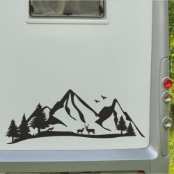 Aufkleber Wohnmobil Wohnwagen Reise Camping Auto Reisemobil Möwe Meer Kompass Globus Strand Palme Urlaub Spruch Familie Zuhause